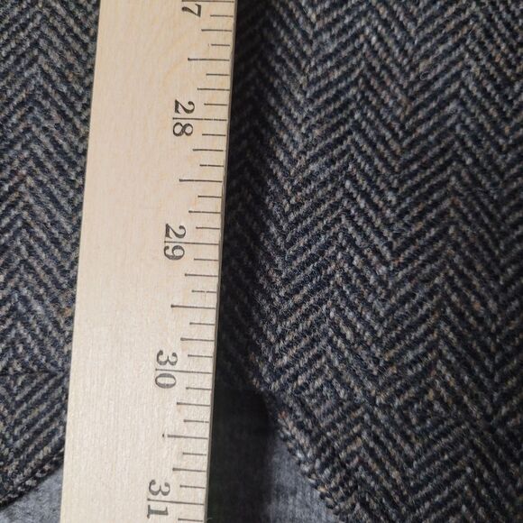 Pendleton Men's Western Blazer Size 46 Brown Tweed Wool & Leather Jacket Coat - Picture 16 of 16